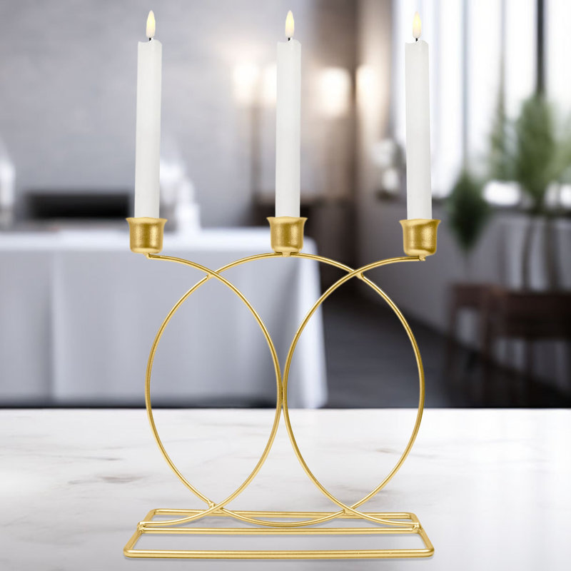 Chandelle en métal 9 po H