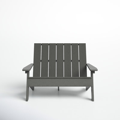 Byrnes Recycled Plastic Double Adirondack Loveseat