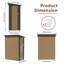 Metal Garden Shed For Patio Backyard Tools House Storage Shed