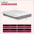 Mattresses, 13in Ultra Plush King Gel Memory Foam Mattress with Double Jacquard Cover | Compressed & Rolled | Polyester-816615461