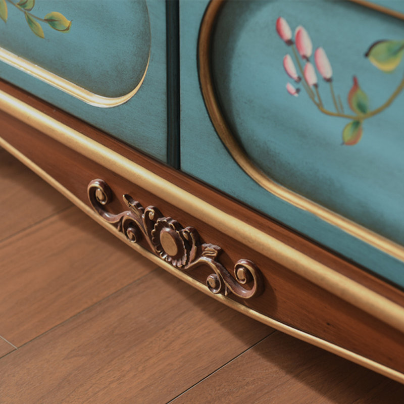 European style living room painted accent chest
