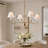 4-Light Dimmable Classic / Traditional Fabric chandelier-1990312715