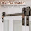 3-Lite Glass Door Solid Manufactured Wood Bi-fold Doors with Hardware Kit (pantry,closet door)-105270685
