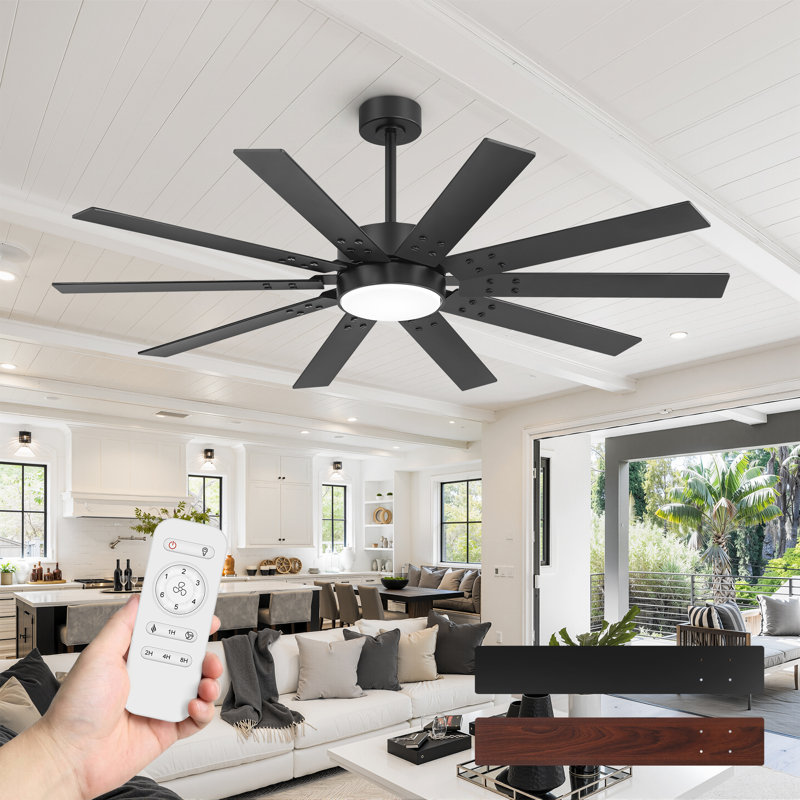 Ventilateur de plafond Modern Farmhouse, 60" Wide