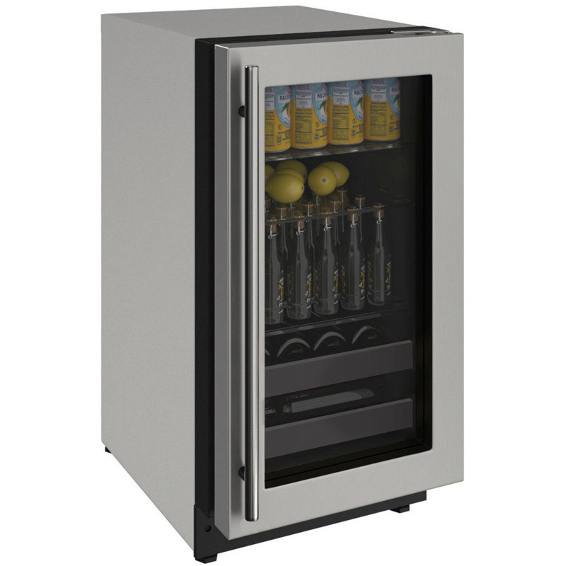U-Line 17.75'' W Convertible Beverage Cooler with Wine Storage