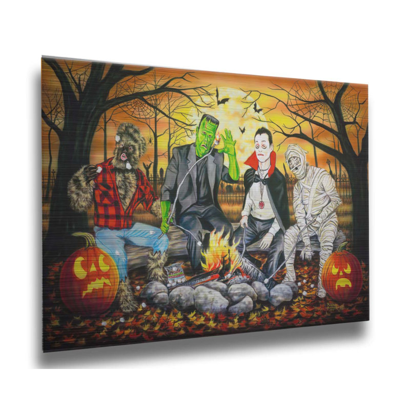 «Monster Marshmallow Roast» par Robert Andrea, Métal, H 9 po x l 12 po