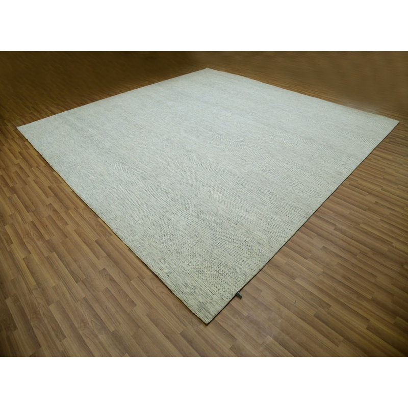 Tapis oriental carré en laine ivoire 12 pi x 12 pi E26B71E254574798BBC33D1EFCEB5DE2