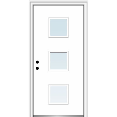 Spotlight Fibreglass Prehung Front Entry Door