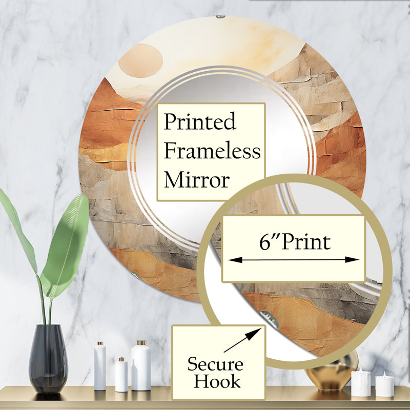 Miroir mural Shue, 32 po x 32 po