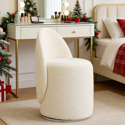 1pc, Home Makeup Chair, Modern Backrest Makeup Chair by Mercer41