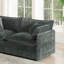 Ensemble de causeuse et de chaise 2 places, ensemble de canapé et de chaise 2 pièces, causeuse et fauteuil d'appoint, canapé de salon en chenille 2 pièces (1 + 2 places)-1317139577
