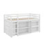 Lit mezzanine simple avec ensemble de tiroirs, tablette et bureau coulissant-726931764