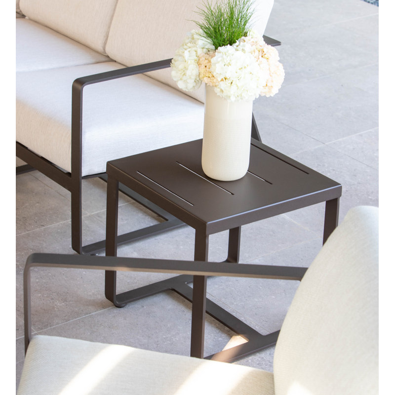 Horizon 20" Sq. Side Table, Graphite