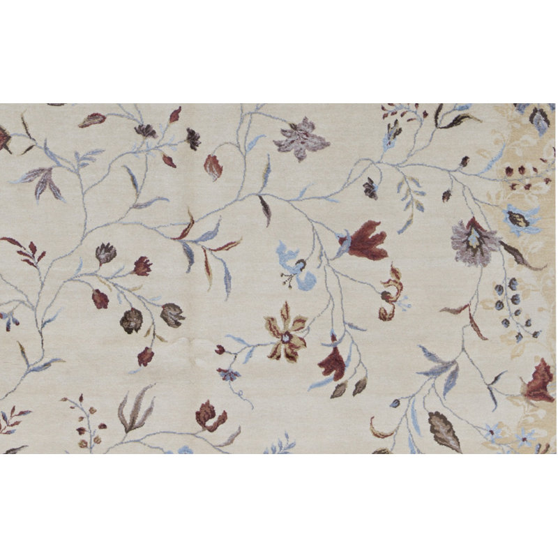 Tapis doré de haute qualité noué à la main