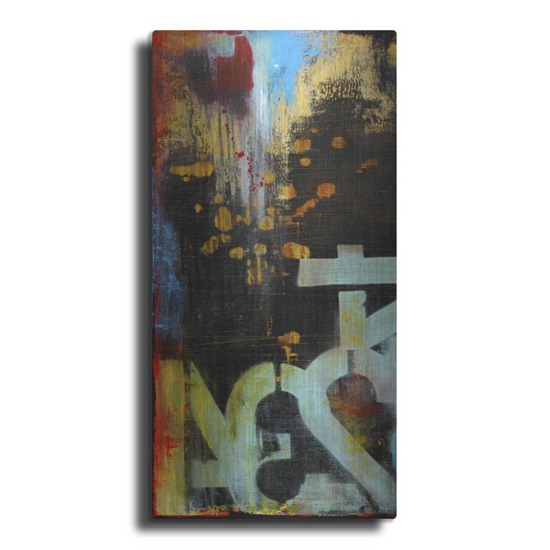 Winston Porter «Out Numbered I» par Erin Ashley, art mural en métal, H 24 po x l 12 po