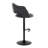 Lake Adjustable Bar Stools with Rounded T Footrest