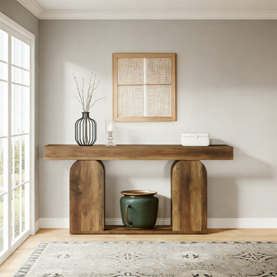 70.9" Console Table, Rustic Sofa Table Hallway Table