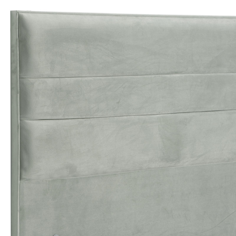 Naples Floor Standing Headboard, Sage, Velvet, Double (4'6')
