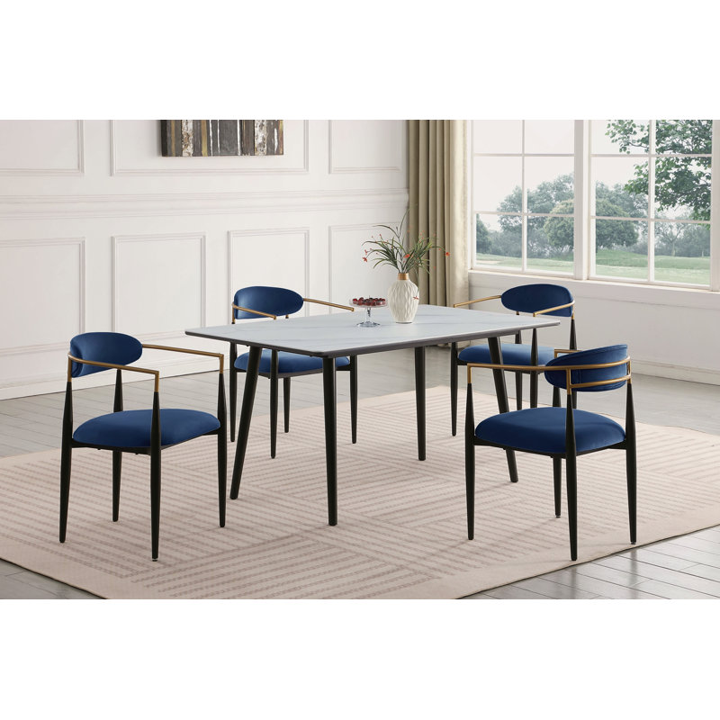 Ensemble de chaises rembourrées 2 pièces, Noir