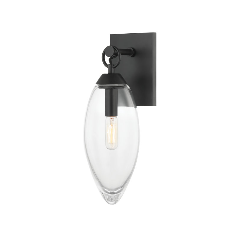 NANTUCKET 1 LIGHT WALL SCONCE, Black Brass