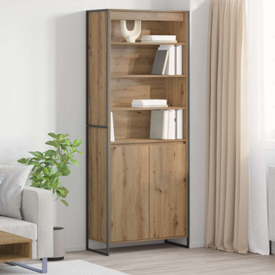  Tall Cabinets 2 Pcs Grey Sonoma 79 X 36 X 300 Cm