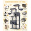 Large Cat Tree, 213 cm Tall Cat Tower for Indoor Cats Large Cats Maine Coon, Extra Large Baseboard, 2 Platforms, 2 Spacious Caves, 10 Sisal Scratching Posts, 2 Hammocks -1187899260