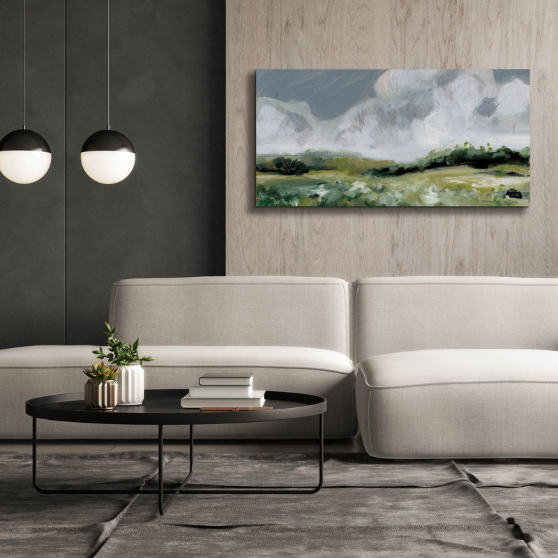 «Lark Manor ™« Soft Summer Sky Dark »par Katrina Pete, art mural sur toile, H 30 po x l 60 po