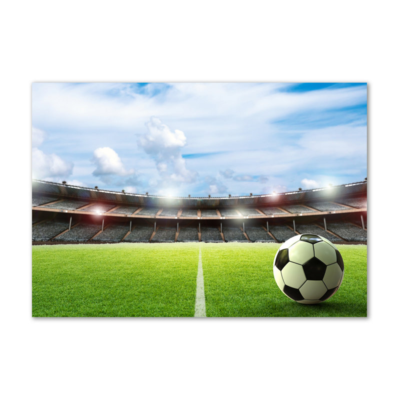 Ball On Turf - Wrapped Canvas Print
