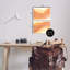  "Curving Orange Waves", ensemble d'art sur plaque par Grace Popp