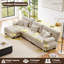 Ensemble de canapé en L Cloud Cloud Couch pour salon, tissu chenille-1271821786