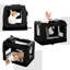 Collapsible Soft-Sided Crate with 3 Doors-34992127-34992128