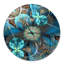 Horloge florale en métal Fractal-34140694
