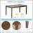 Elegant Wooden Dining Table For Small Spaces, Spacious Rectangular Design With Tapered Legs, Walnut Finish-147630246