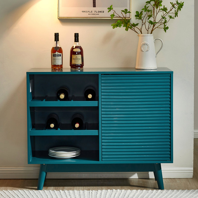 Buffet avec rangement et étagère de rangement pour bouteilles de vin