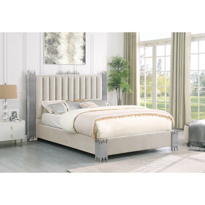 Elvyra Upholstered Low Profile Standard Bed -  Orren Ellis, 4637BBE2E1FD4CA79B98EA5BE9F0F702