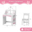 Coiffeuse pour enfants avec lumières, bureau de coiffeuse avec bibliothèque ouverte Princess-114357220