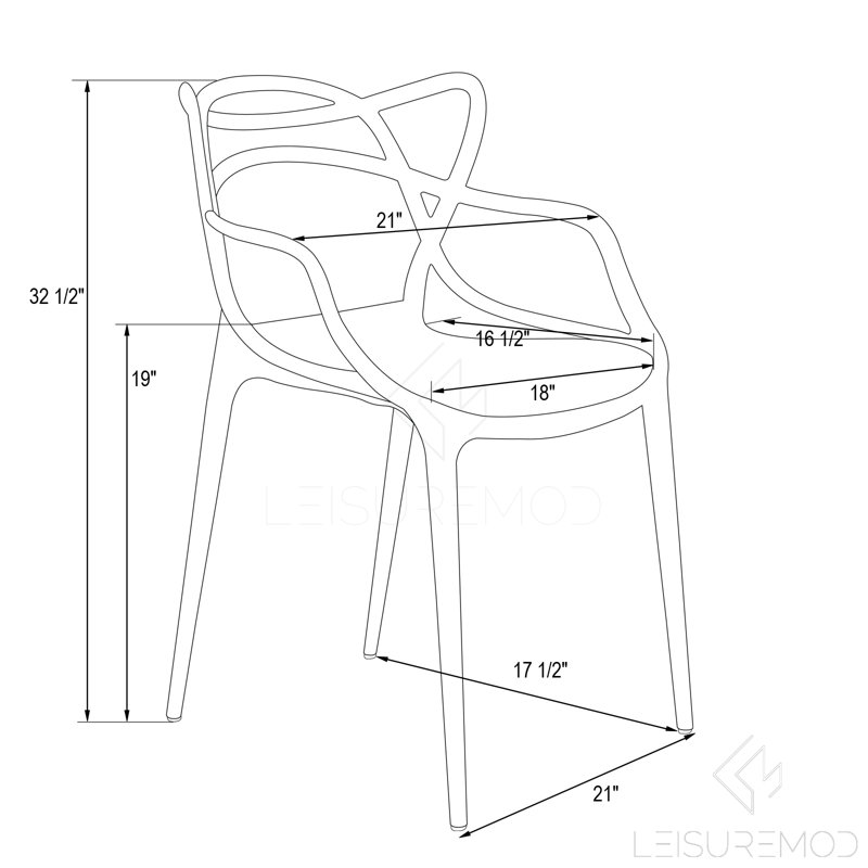 Duffield Dining Chair with Wire Back Design Stackable Accent Arm Chair No Assembly, Clear