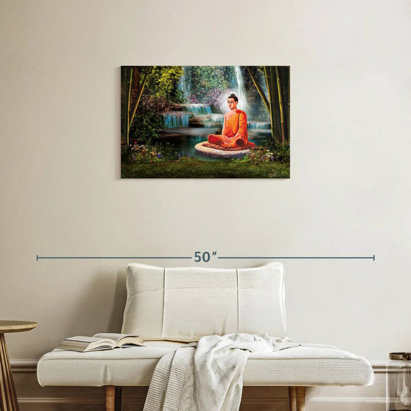 Leisha Hanuman In Meditation, 20" H x 30" W