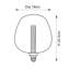 2.8W E27 ES XL Globe Non-Dimmable Bulb - 110lm 1800K Warm White-1195775568