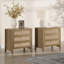 Pomodoro Boho-Inspired Rattan Nightstand With 3-Drawer-922203694