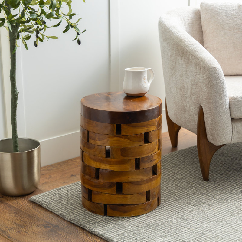 Table d'appoint Dovray, Brun clair