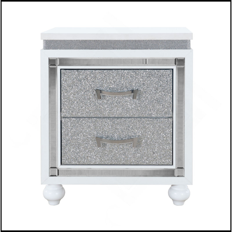Table de chevet blanche