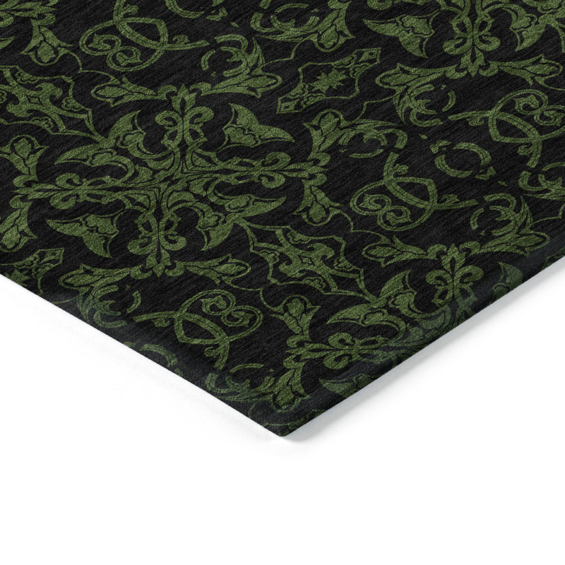 Malchow Washable Oriental Indoor / Outdoor Rug, Rectangle 2'6" x 3'10"