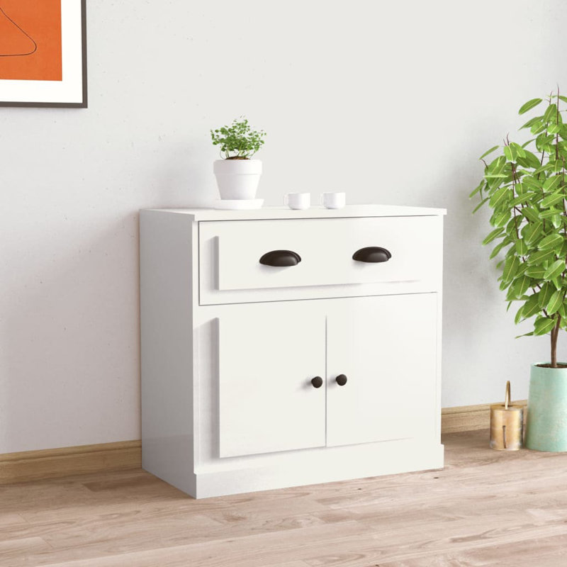 Mataponi 70cm Sideboard, High Gloss White