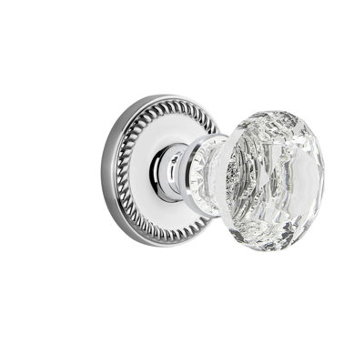 Grandeur Concealed Screw Mechanism Geometric Knob with Circle Rosette
