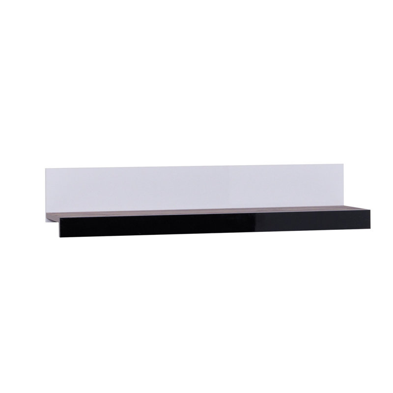 Rumsey Solid Wood Floating Shelf, 23cm H x 100cm W x 5cm D, Light San Remo