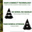 Snowy 9' White Pine Aritificial Christmas Tree with 850 Clear lights-1877159411-1877159414