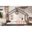 Lit de maison avec lattes de soutien, structure de lit de maison en bois massif, pas de sommier tapissier et structure d'ouverture-403174925-403174923