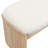 Sandy Rubberwood Bench With Soft Cushion Seat