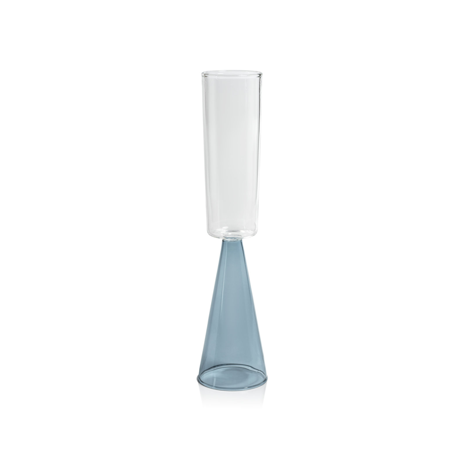 Viterbo Champagne Flutes, Set of 4, Blue